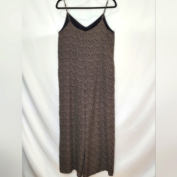 Hoity Toity Boutique Sleeveless Wide Leg Cropped Jumpsuit w/Tie Bodice - Size S - Picture 2 of 9